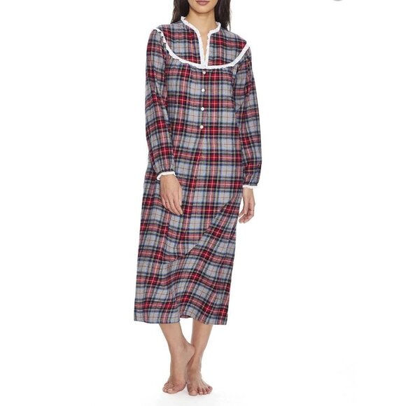 Lanz of Salzburg Plaid Nightgown - Picture 5 of 5